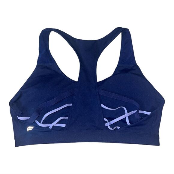 Fabletics Strappy Blue Purple Sports Bra M - Picture 1 of 4